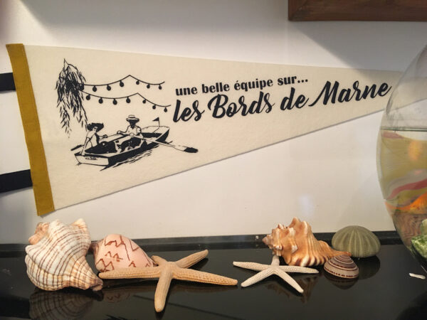 Fanion décoratif "Bords de Marne"